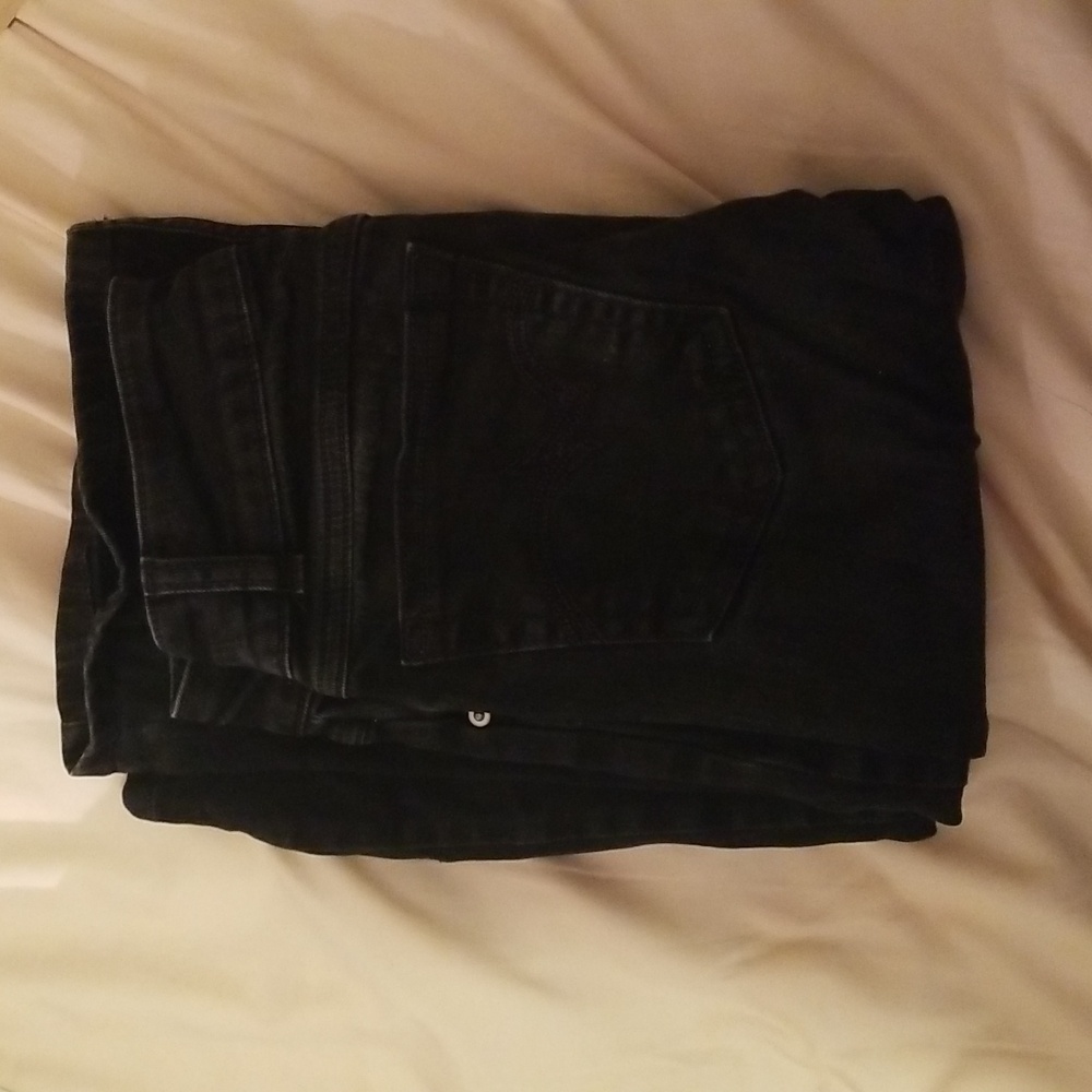 Wrangler black bootcut jeans
